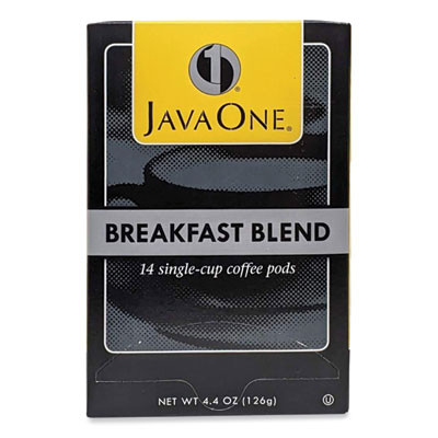 Coffee Pods, Breakfast Blend, Single Cup, 14/Box