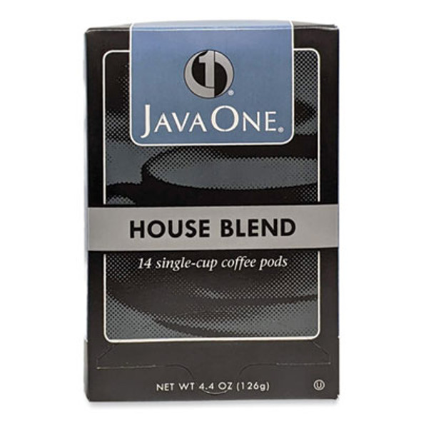 Coffee Pods, House Blend, Single Cup, 14/Box