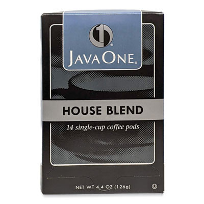 Coffee Pods, House Blend, Single Cup, 14/Box
