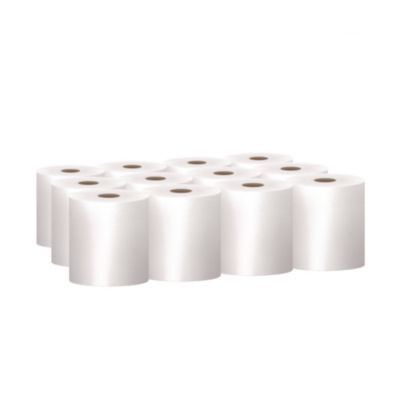 Essential 100% Recycled Fiber Hard Roll Towel, 1-Ply, 8" x 800 Ft, 1.5" Core, White, 12 Rolls/Carton