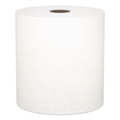 Universal Hard Roll Paper Towels With Premium Absorbency Pockets, 1-Ply, 8" x 425 Ft, 1.5" Core, White, 12 Rolls/Carton