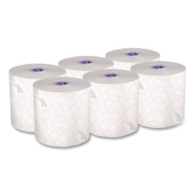 Essential High Capacity Hard Roll Towel, 1-Ply, 8" x 950 Ft, White, 6 Rolls/Carton