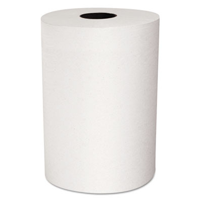 Slimroll Towels, Absorbency Pockets, 8" x 580 Ft, White, 6 Rolls/Carton