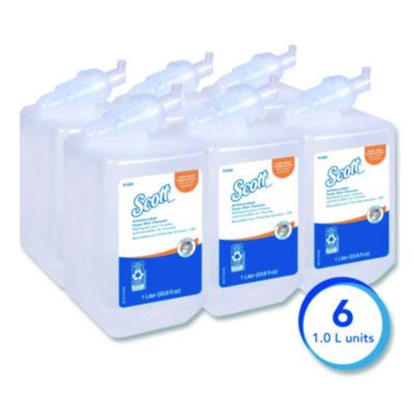 Antimicrobial Foam Skin Cleanser Refill, Fresh Scent, 1 L, 6/Carton