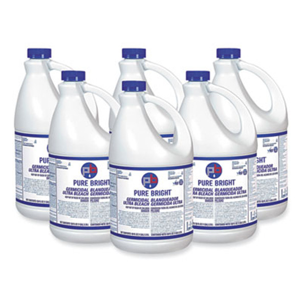 Liquid Germicidal Bleach, 1 Gal Bottle, 6/Carton