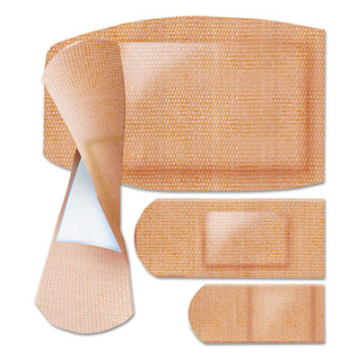 Flex Fabric Bandages, Assorted Sizes, 100/Box