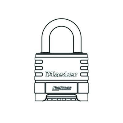 Proseries Stainless Steel Easy-To-Set Combination Lock, Stainless Steel, 2.18" Wide