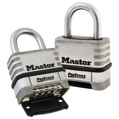 Proseries Stainless Steel Easy-To-Set Combination Lock, Stainless Steel, 2.18" Wide