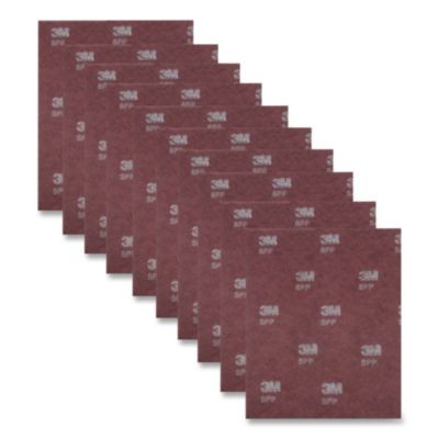 Surface Preparation Pad Sheets, 14 X 20, Maroon, 10/Carton