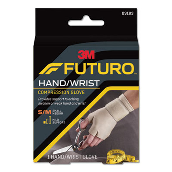 Energizing Support Glove, Small/Medium, Fits Palm Size 6.5" - 8.0", Tan