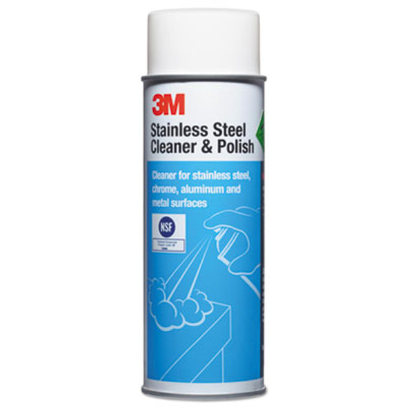 Stainless Steel Cleaner And Polish, Lime Scent, Foam, 21 Oz Aerosol Spray, 12/Carton
