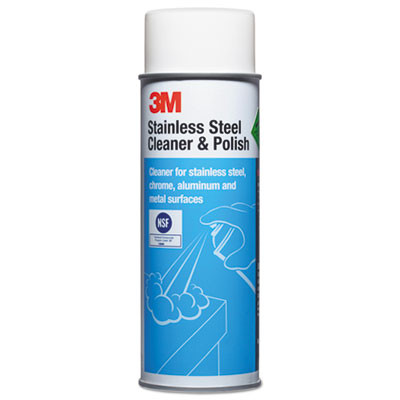 Stainless Steel Cleaner And Polish, Foam, 21 Oz Aerosol Spray, 12/Carton