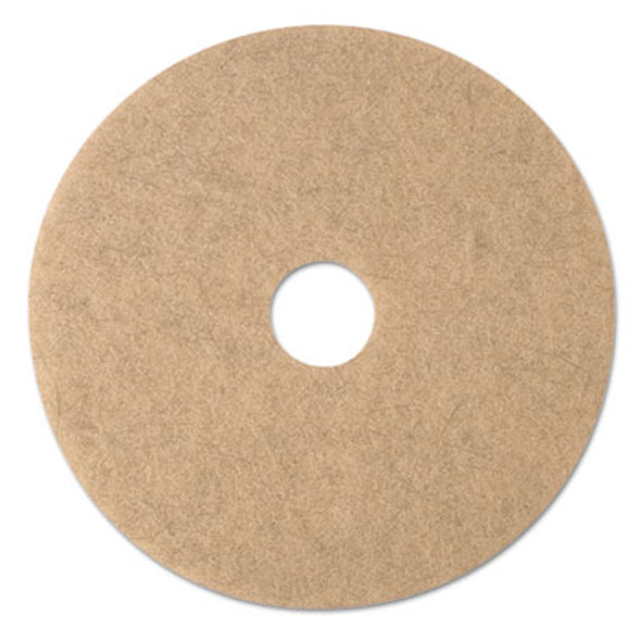 Ultra High-Speed Natural Blend Floor Burnishing Pads 3500, 20" Diameter, Tan, 5/Carton