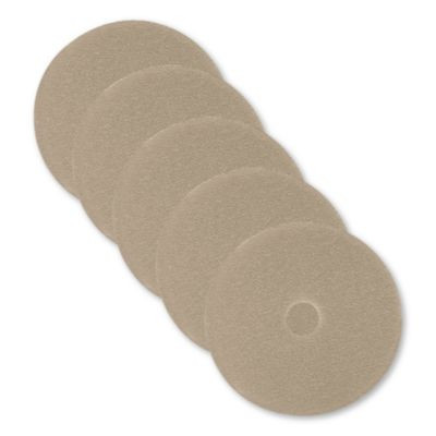 Ultra High-Speed Natural Blend Floor Burnishing Pads 3500, 20" Diameter, Tan, 5/Carton