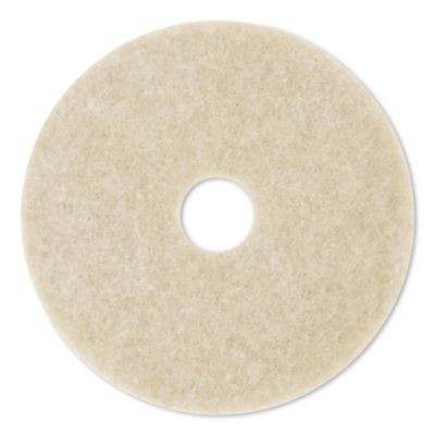 Ultra High-Speed Natural Blend Floor Burnishing Pads 3500, 20" Diameter, Tan, 5/Carton