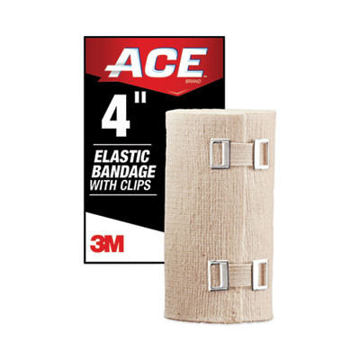 Elastic Bandage With E-Z Clips, 4 X 64
