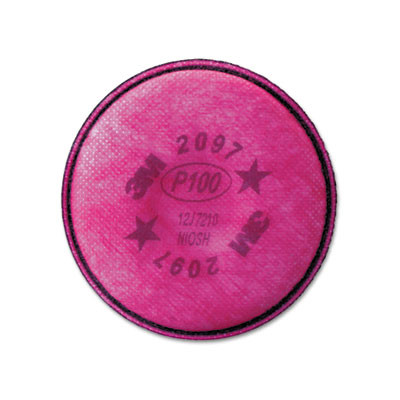 Particulate Filter 2097/07184/p100, Nuisance Level Organic Vapor Relief, 2/Pack