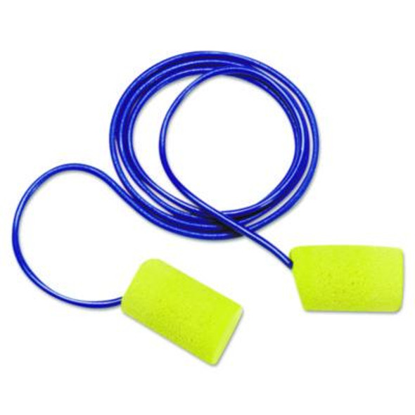 E-A-R Classic Foam Earplugs, Metal Detectable, Corded, Poly Bag, 200 Pairs