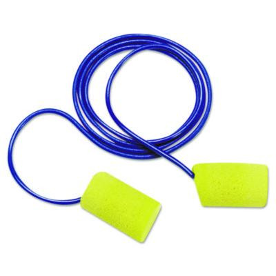 E-A-R Classic Foam Earplugs, Corded, 33 Db Nrr, Large, Yellow Cylindrical Plugs, 200 Pairs/Box
