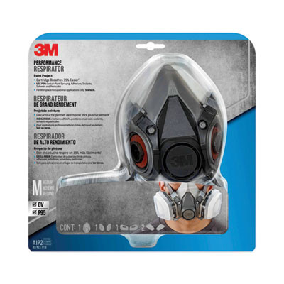 Half Facepiece Paint Spray/Pesticide Respirator, Medium