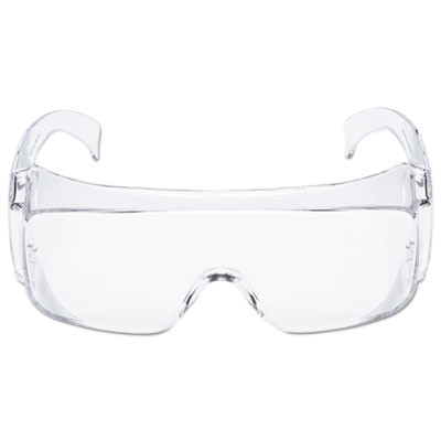 Tour-Guard V Protective Eyewear, Wall-Mount Dispenser Box, Frameless Otg, Clear Single Lens, 20/Box