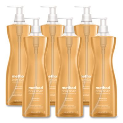 Dish Soap, Clementine Scent, 18 Oz Pump Bottle, 6/Carton