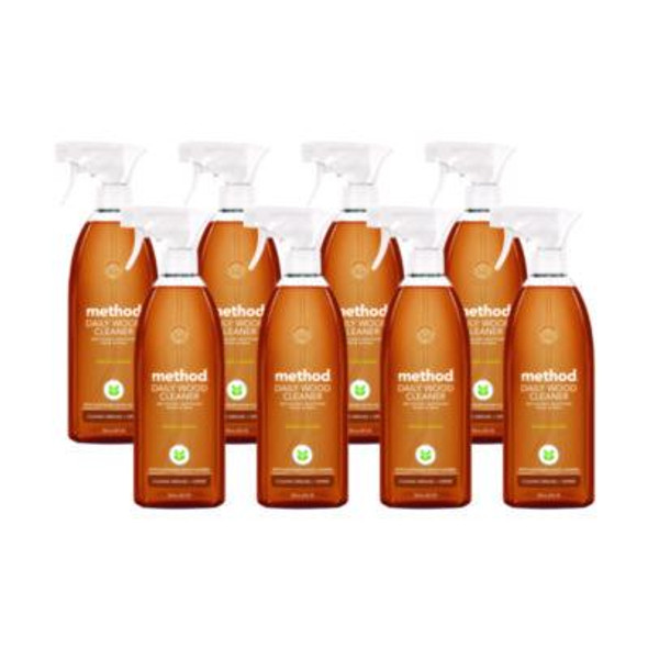 Daily Wood Cleaner, 28 Oz Spray Bottle, 8/Carton