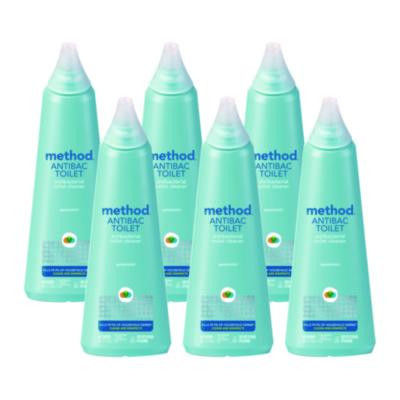 Antibacterial Toilet Cleaner, Spearmint Scent, 24 Oz Bottle, 6/Carton
