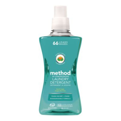 4X Concentrated Laundry Detergent, Beach Sage Scent, 53.5 Oz Bottle, 4/Carton