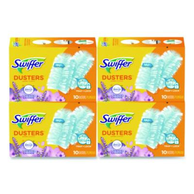 Dusters Refill, Dustlock Fiber, Lavender Vanilla Scent, Light Blue, 10/Box, 4 Boxes/Carton