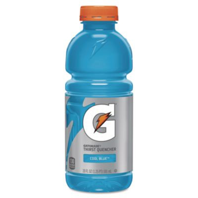 G-Series Perform 02 Thirst Quencher, Cool Blue, 20 Oz Bottle, 24/Carton
