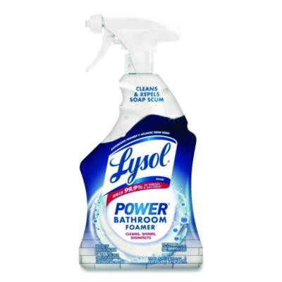 Disinfectant Power Bathroom Foamer, Liquid, Atlantic Fresh Scent, 32 Oz Spray Bottle, 12/Carton