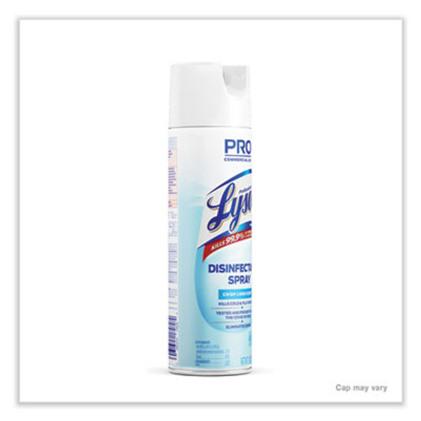 Disinfectant Spray, Crisp Linen, 19 Oz Aerosol Spray