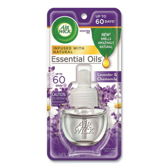 Scented Oil Refill, Lavender And Chamomile, 0.67 Oz, 8/Carton