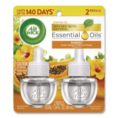 Scented Oil Twin Refill, Hawaii Exotic Papaya And Hibiscus Flower, 0.67 Oz Refill