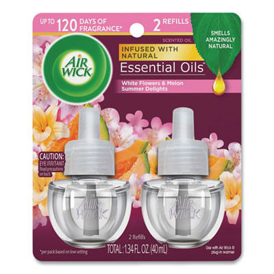 Scented Oil Refills, Summer Delights, 0.67 Oz, 2/Pack