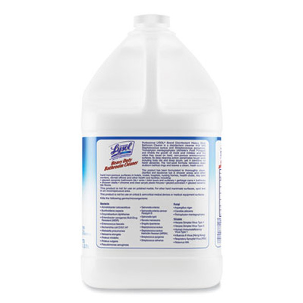 Disinfectant Heavy-Duty Bathroom Cleaner Concentrate, Fresh Lime, 1 Gal Bottle