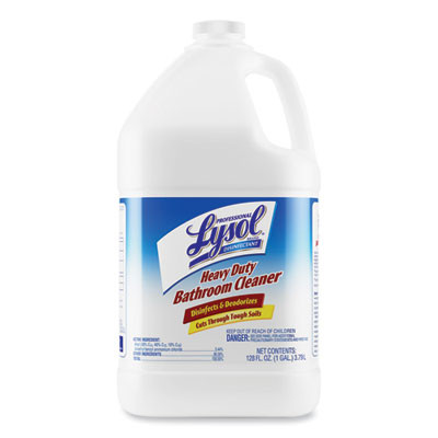 Disinfectant Heavy-Duty Bathroom Cleaner Concentrate, Fresh Lime Scent, 1 Gal Bottle