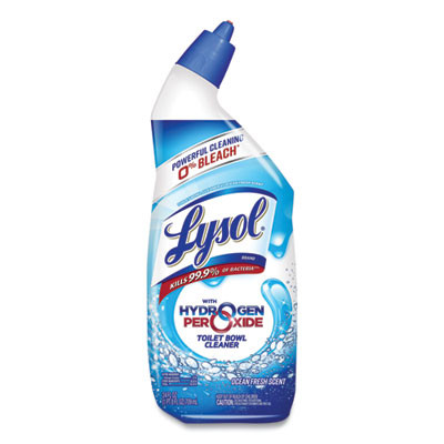Toilet Bowl Cleaner With Oxi Action, Ocean Fresh Scent, 24 Oz Angle-Neck Bottle, 2/Pack