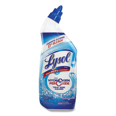 Toilet Bowl Cleaner With Hydrogen Peroxide, Ocean Fresh Scent, 24 Oz Angle-Neck Bottle, 9/Carton