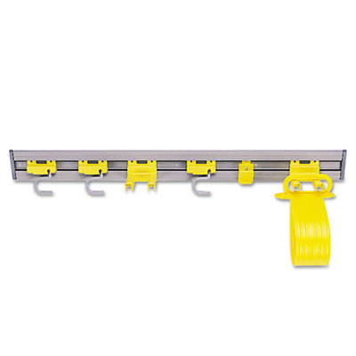 Closet Organizer/Tool Holder, 34w X 3.25d X 4.25h, Gray