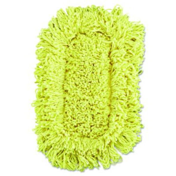 Trapper Looped-End Dust Mop Head, 12 X 5, Yellow, 12/Carton