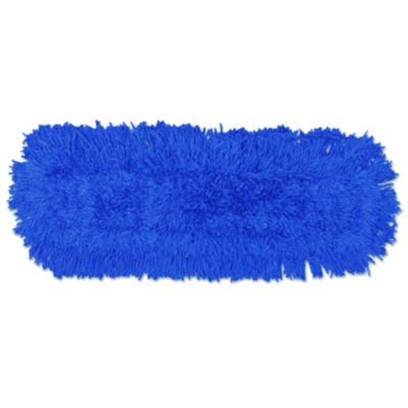 Twisted Loop Blend Dust Mop, Synthetic, 24 X 5, Blue, Dozen