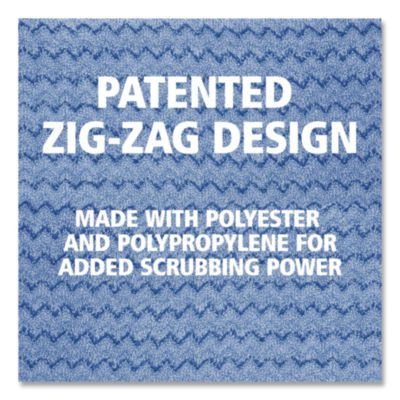 Microfiber Wet Mopping Pad, 18.5" x 5.5" x 0.5", Green, 12/Carton