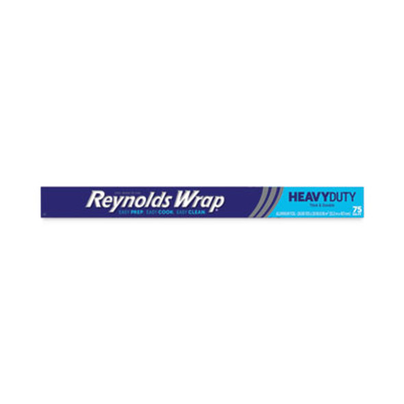 Heavy Duty Aluminum Foil Roll, 18" x 75 Ft, 20/Carton