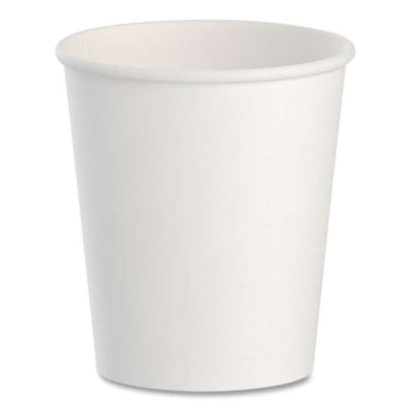 Paper Water Cups, 3 Oz, White, 100/Bag, 50 Bags/Carton