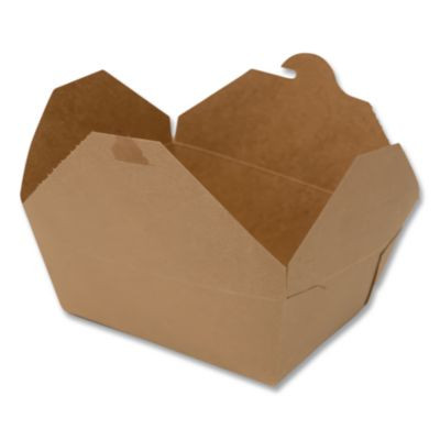 Champpak Carryout Boxes, #1, 4.38 x 3.5 x 2.5, Brown, Paper, 450/Carton