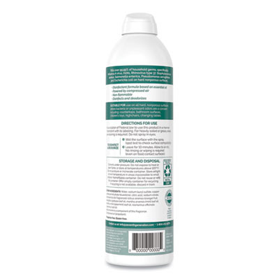 Disinfectant Sprays, Eucalyptus/Spearmint/Thyme Scent, 13.9 Oz, Spray Bottle