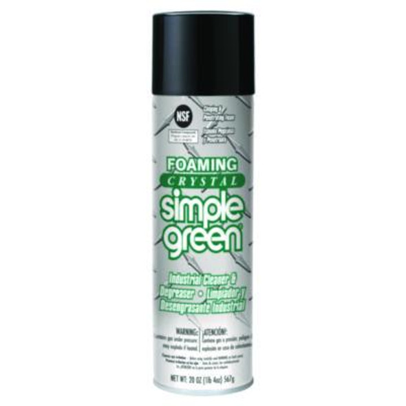 Foaming Crystal Industrial Cleaner And Degreaser, 20 Oz Aerosol Can, 12/Carton