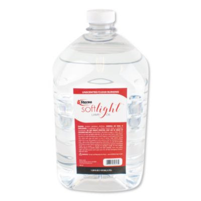 Soft Light Liquid Wax Lamp Oil, Clear, 1 Gal Bottle, 4/Carton